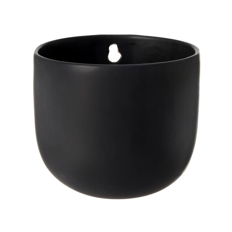 Ceramic Rounded with Curved Bottom Wall Pocket 6" X 6" D