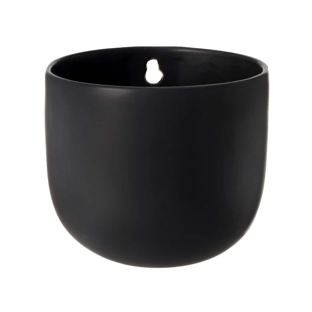 Ceramic Rounded with Curved Bottom Wall Pocket 6" X 6" D
