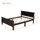 preview thumbnail 72 of 76, Classic Wood Platform Bed with Headboard and Footboard, Solid Wood Bed Frame, Easy to Assemble, No Box Spring Needed