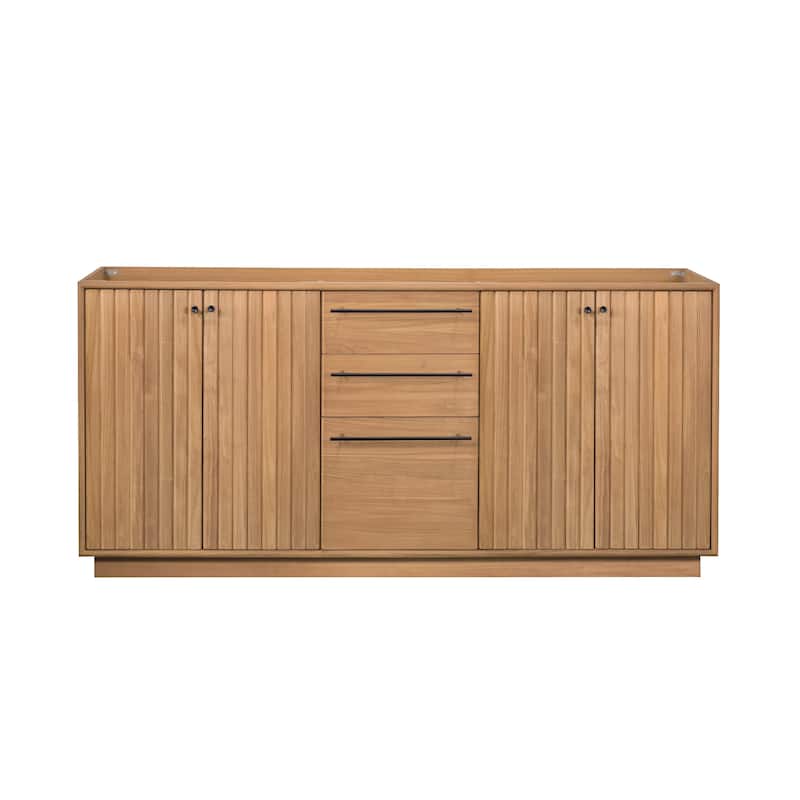 Avanity Parker Bathroom Vanity Only in Natural Teak - 72" Double Sink