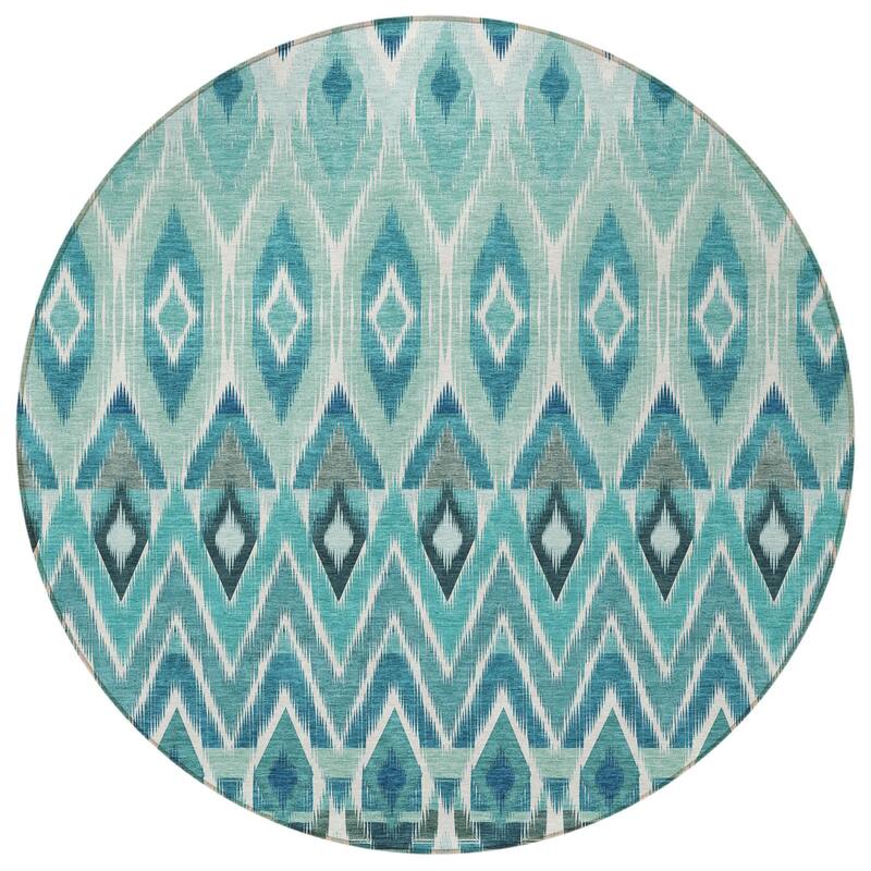 HomeRoots Southwestern Transitional Rectangle Outdoor Rug