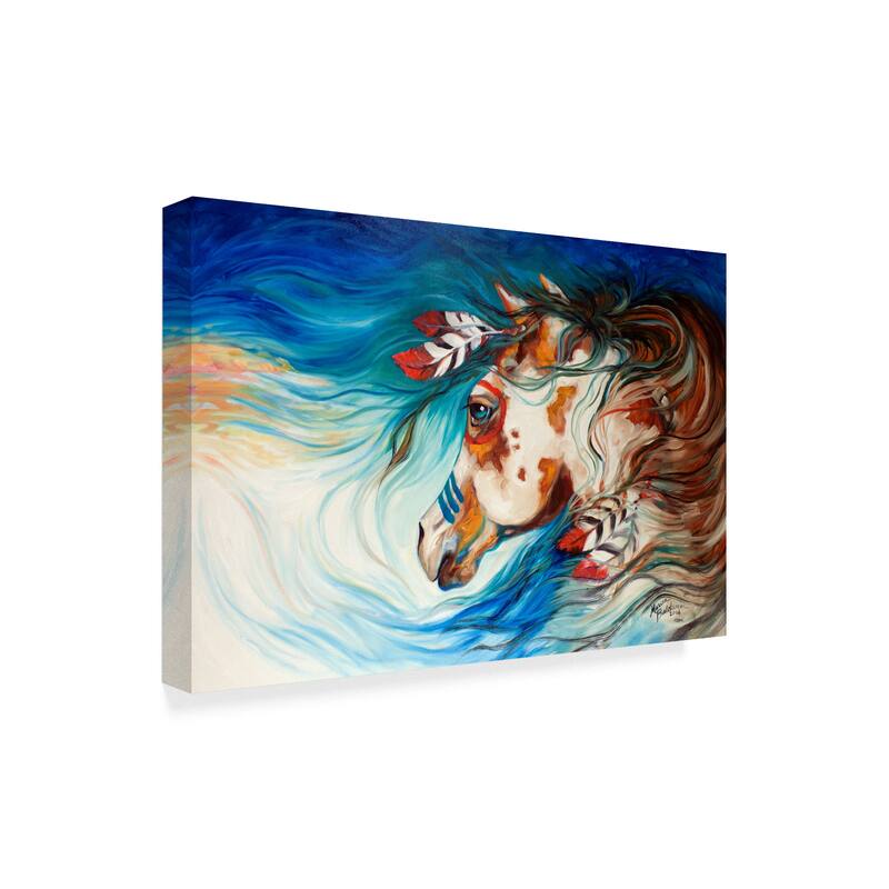 Marcia Baldwin 'The Drifter Indian War Horse' Canvas Art