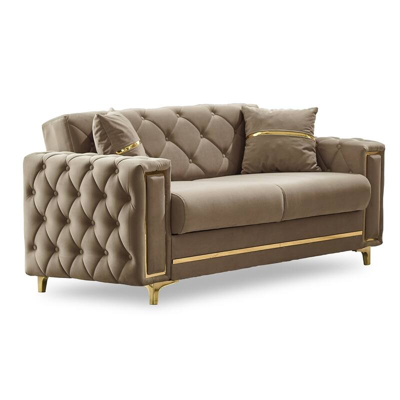 Belize 3-Pieces Comfortable Sleeper Modern One Sofa One Loveseat One Chair Living Room Set