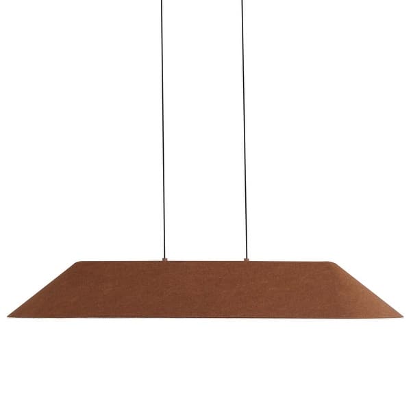 slide 2 of 11, Golden Lighting 3133-LP43 Faroe 43" Wide Linear Pendant Coffee / Black
