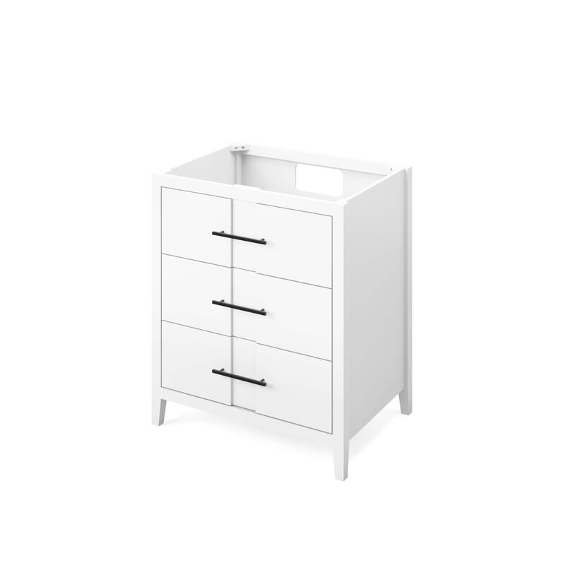 Jeffrey Alexander VN2KAT-30-NT Katara 30" Single Free Standing Vanity - White