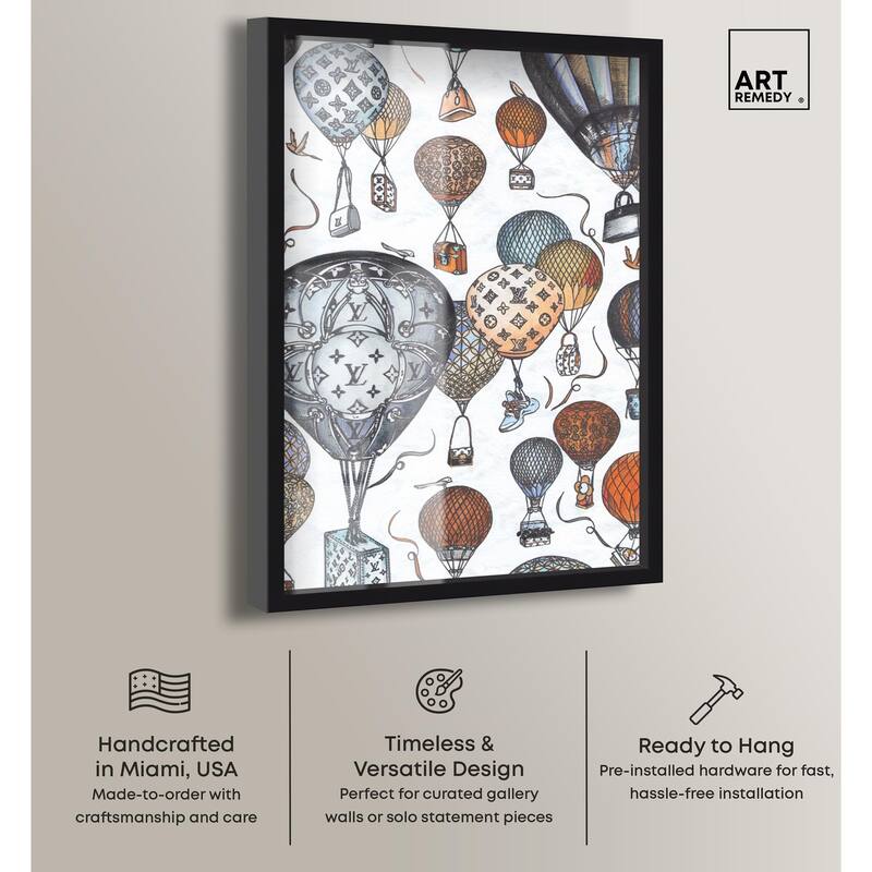 Doll Memories - Fashion Balloons Shadowbox by Art Remedy