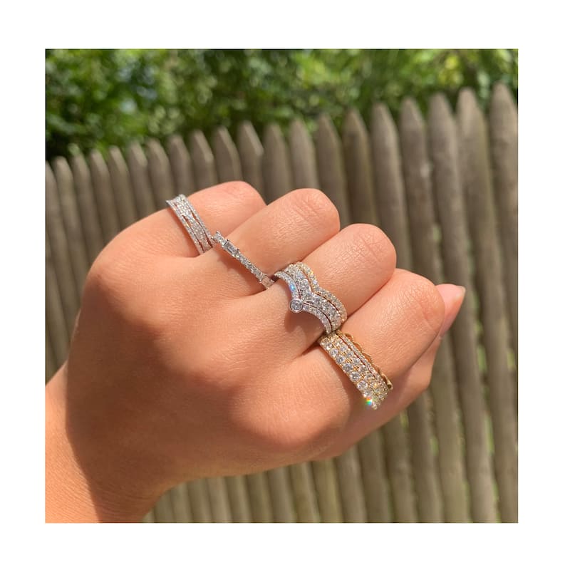 Joelle Collection Diamond Ring 14K Gold 1/8ct TDW Diamond Band