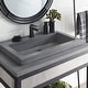 preview thumbnail 4 of 84, 30" NativeStone Trough Drop-in Rectangular Bathroom Sink - 30x19x5.5