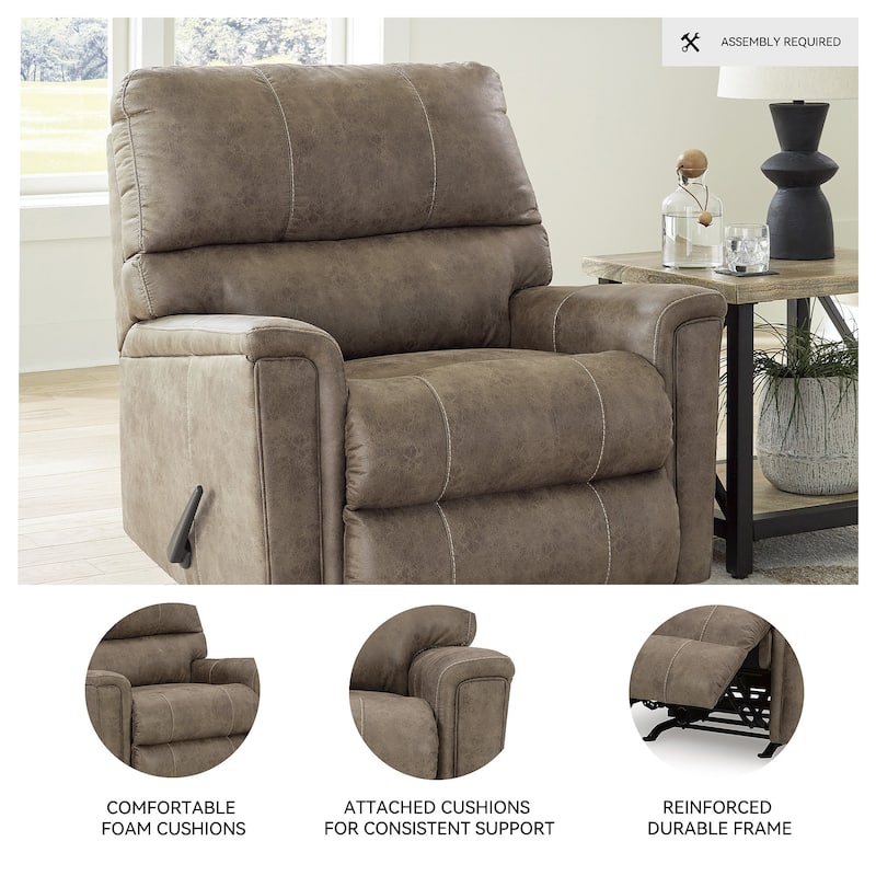 Signature Design by Ashley Navi Brown/Beige Recliner