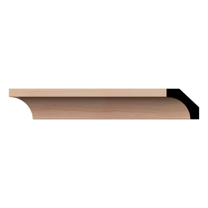 WM86 9/16-in D x 1-5/8-in W x 96-in L Americraft Solid Hardwood Stain Grade Cove Moulding - Cherry