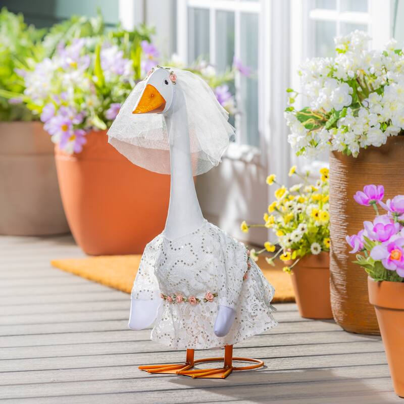 Porch Goose Outfit for Garden Statue