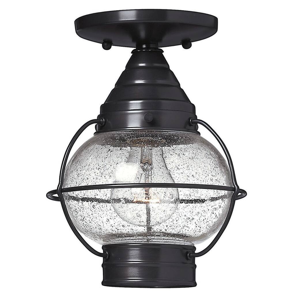 Hinkley Lighting 1 Light Semi-Flush Outdoor Ceiling Fixture from the