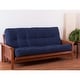 preview thumbnail 11 of 31, Porch & Den Guthrie 9-inch Thick Full-size Futon Mattress Navy