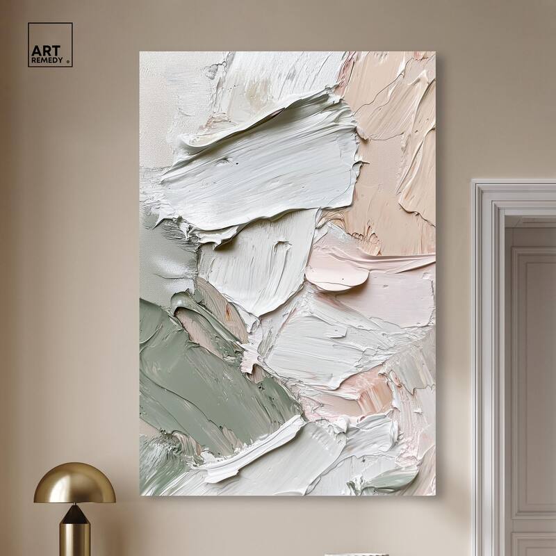 Creamy Contours I Canvas by Art Remedy, Gallery Wrapped