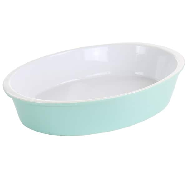 Martha Stewart Stoneware Pie Pan in Turquoise