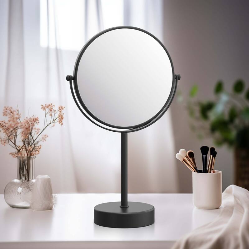 Circular Free Standing Magnifying Make Up Mirror