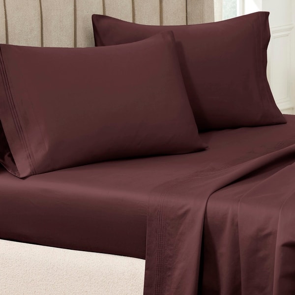 slide 2 of 58, Superior Egyptian Cotton 650 Thread Count Solid Pillowcase - Set of 2 King - Plum