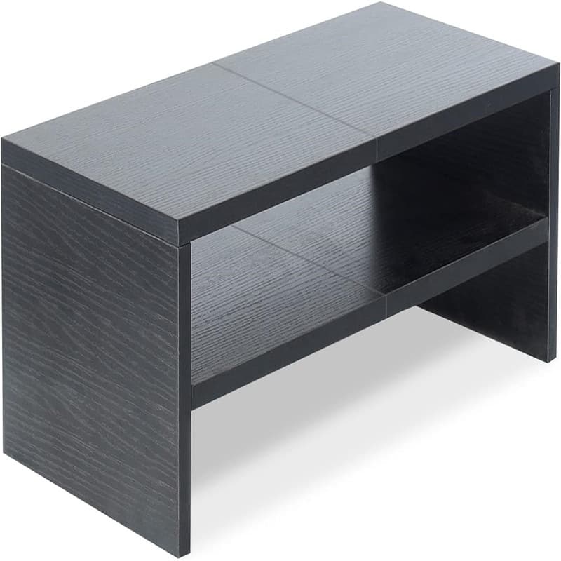 2 Tiers Monitor Stand Riser - Black