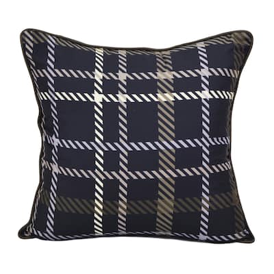 Forest Weave Plaid Decorative Pillow