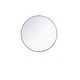 preview thumbnail 7 of 186, Carson Carrington Labbemala Metal Frame Round Mirror