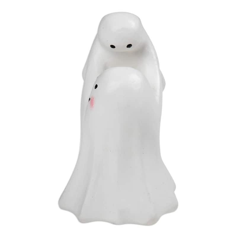 Novica Handmade My Spooky Baby Wood Sculpture