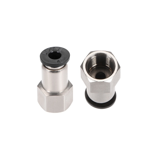 1/8" G Female Straight Thread 9.5mm Push In Joint Pneumatic Quick Fittings 5pcs
