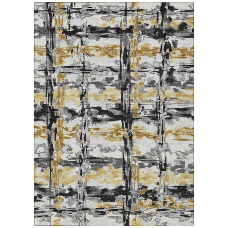 Machine Washable Indoor/ Outdoor Casual Fowler Chantille Rug