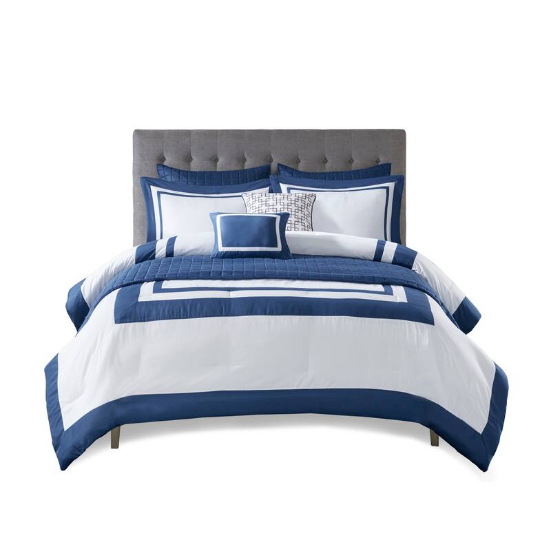 GDF Studio - Heritage 8-Piece Comforter and Quilt Set Collection with Decorative Pillows