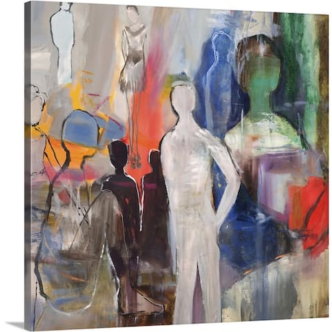 GreatBIGCanvas Colorful Figurative Modern Unframed Canvas Wall Art