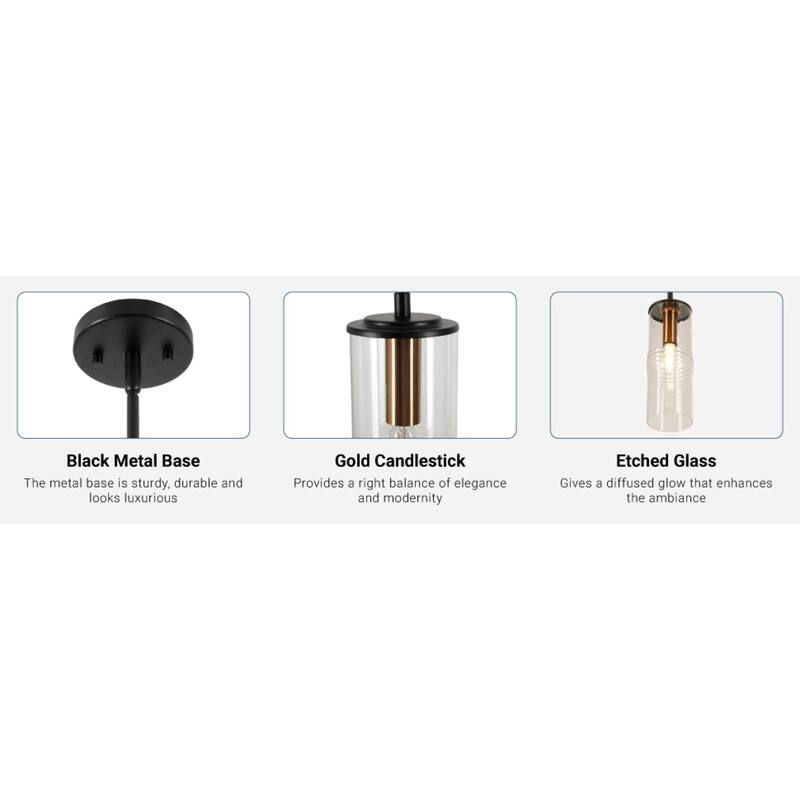 Kenroy Home Caulford 1-Light Pendant - Black