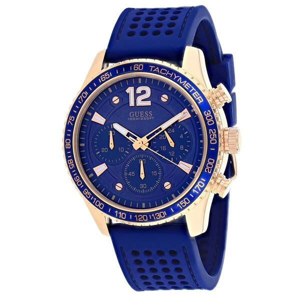 Shop Guess Men S Fleet Blue Watch W0971g3 Overstock 24204827
