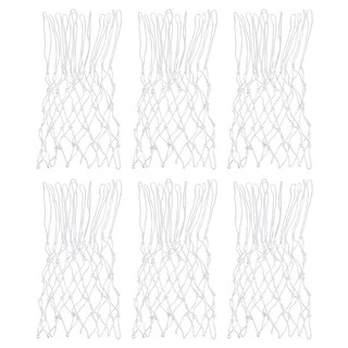 6Pcs 18.5" Basketball Net Replacement, Polyester Basketball Hoop Net