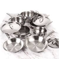Ouro Gold 11Pc 18/10 SS Cookware Set, Metal Lids - Bed Bath & Beyond -  30502612