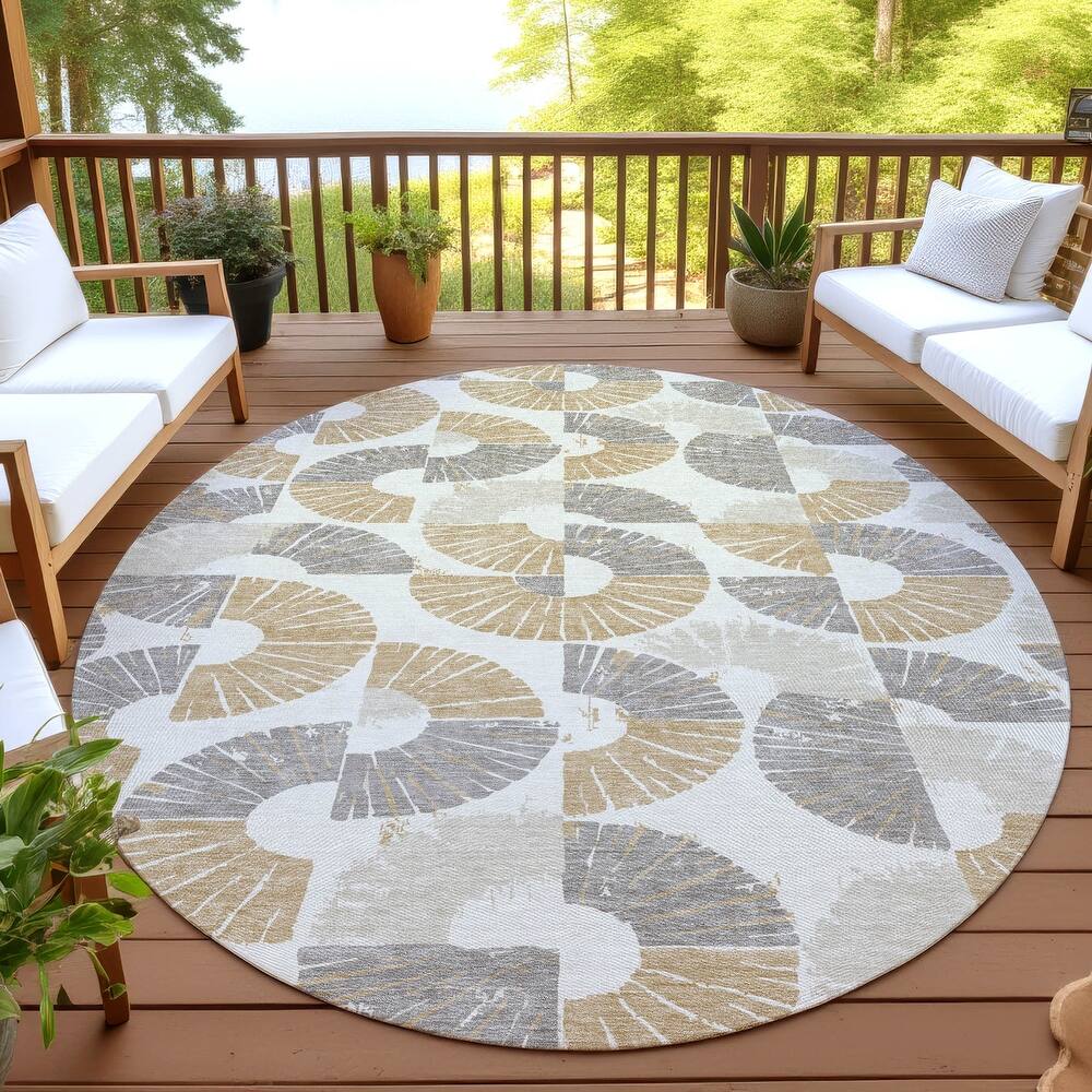 Machine Washable Indoor/ Outdoor Modern Jay Chantille Rug