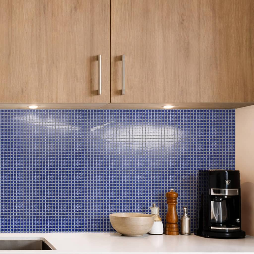 Merola Tile Fioretti Glossy Cobalt Blue 12" x 12" Porcelain Floor and Wall Tile