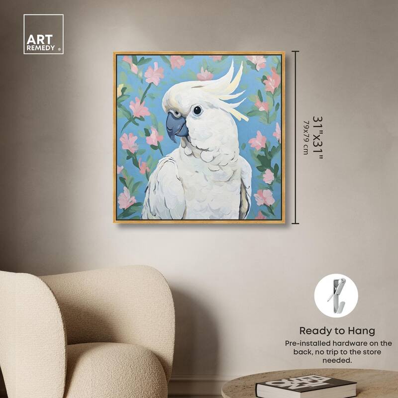 White Cockatoo I Canvas by Art Remedy