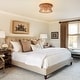 preview thumbnail 11 of 21, 4/5-Light Glam Distressed Copper Crystal Flush Mount Ceiling Light