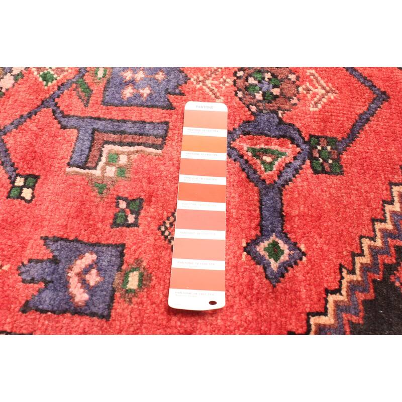 ECARPETGALLERY Hand-knotted Andelz Red Wool Rug - 4'6 x 7'1