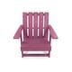 preview thumbnail 81 of 172, Shoreline Fully Assembled All-Weather HDPE Outdoor Folding Modern Adirondack Chair
