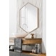 preview thumbnail 20 of 90, Kate and Laurel Rhodes Framed Mid-century Hexagonal Wall Mirror