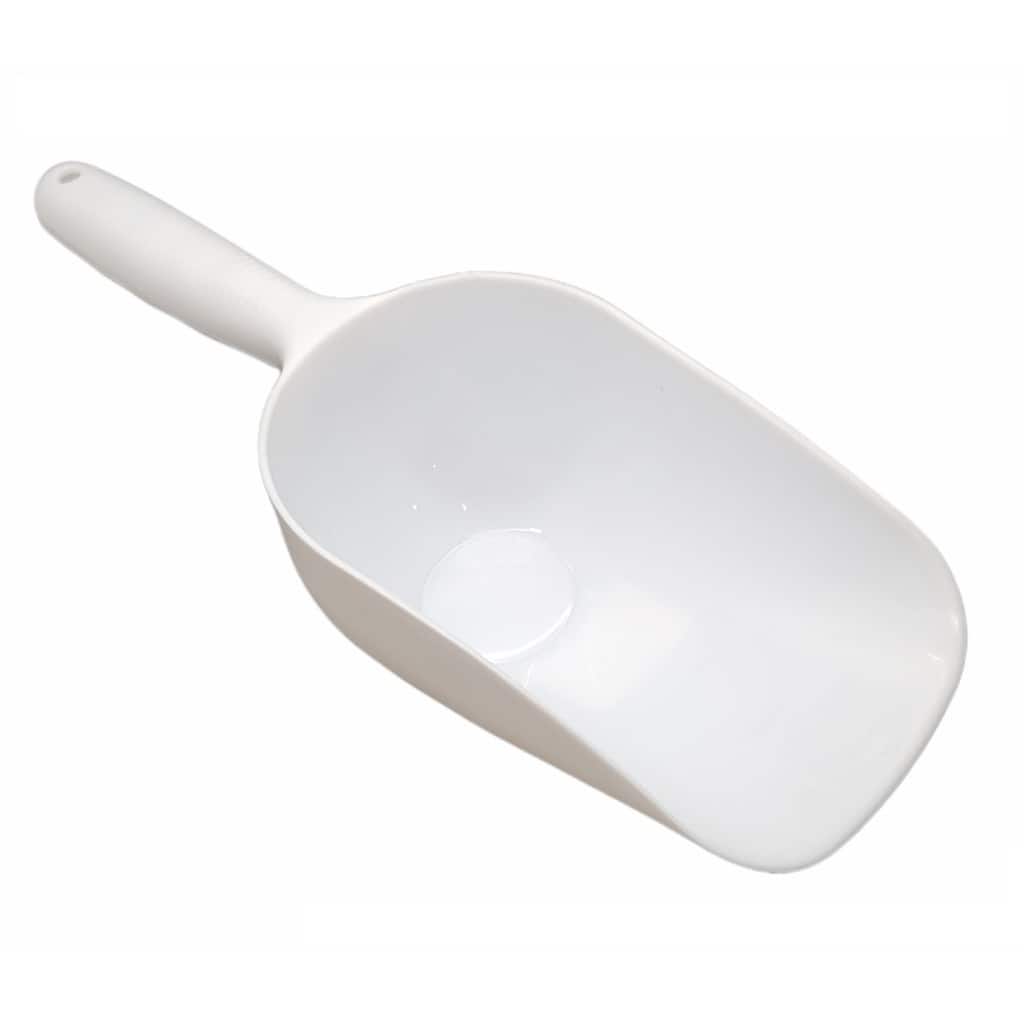 Handy Housewares 12" Long Jumbo Plastic Scoop, Great in the Kitchen for Flour, Sugar, Cereal, For Pet Food Feeding,...