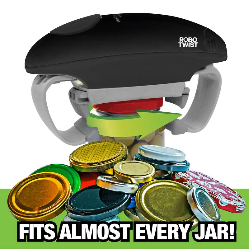 Robo Twist Electric Jar Opener Automatic Hands-Free Kitchen Gadget