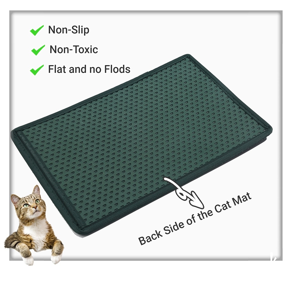 Cat Litter Mat with MiLi Shape Scratching Design Urine Waterproof