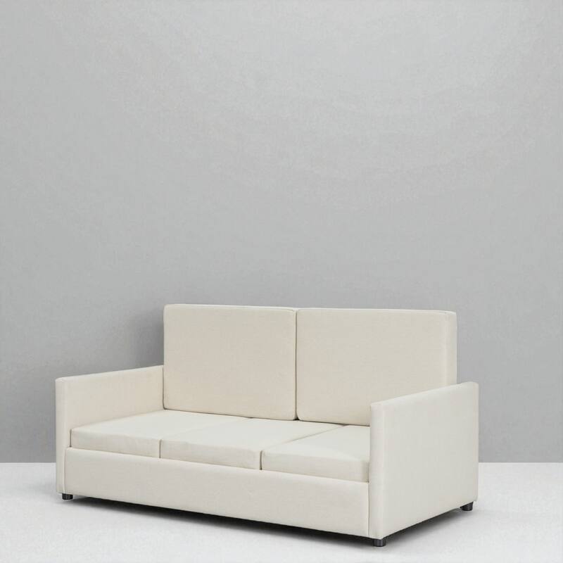 Full/Queen Size Murphy Wall Bed with Sofa Cushion, Pull-Down Foldable Bed with Storage, 600LB Capacity
