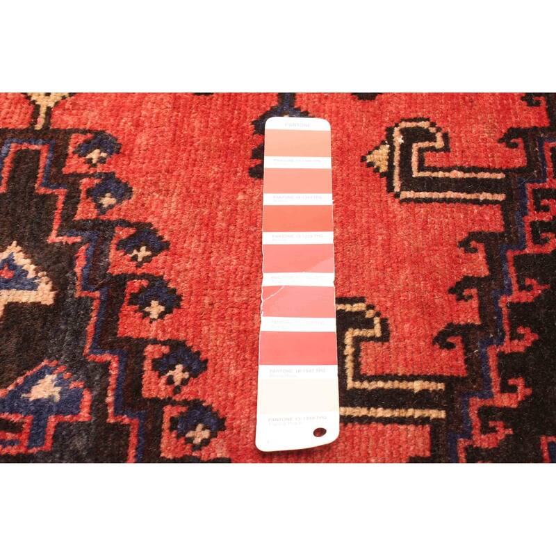 ECARPETGALLERY Hand-knotted Melis Vintage Red Wool Rug - 4'9 x 6'6