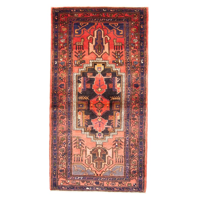 ECARPETGALLERY Hand-knotted Andelz Red Wool Rug - 3'6 x 6'8