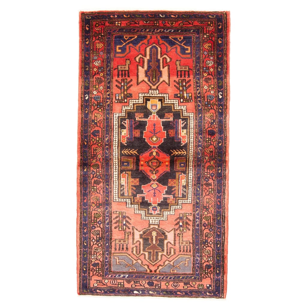 ECARPETGALLERY Hand-knotted Andelz Red Wool Rug - 3'6 x 6'8