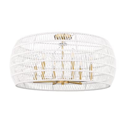 Ellie 27.125" Wide 6-Light Semi-Flush