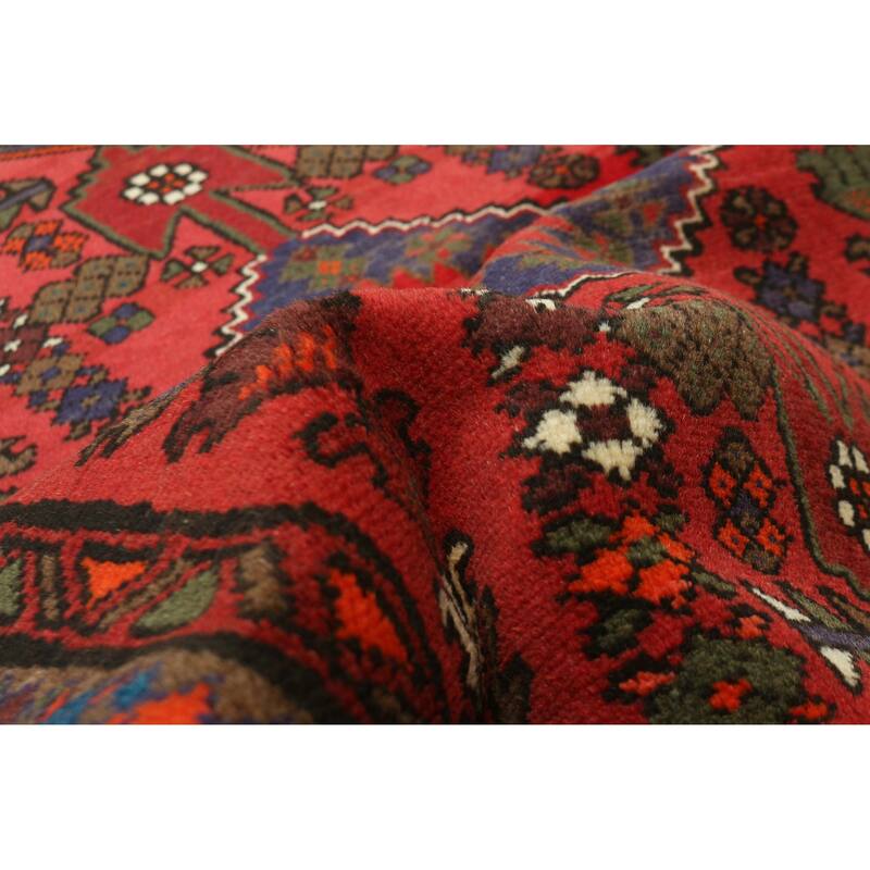 ECARPETGALLERY Hand-knotted Andelz Red Wool Rug - 3'2 x 5'0