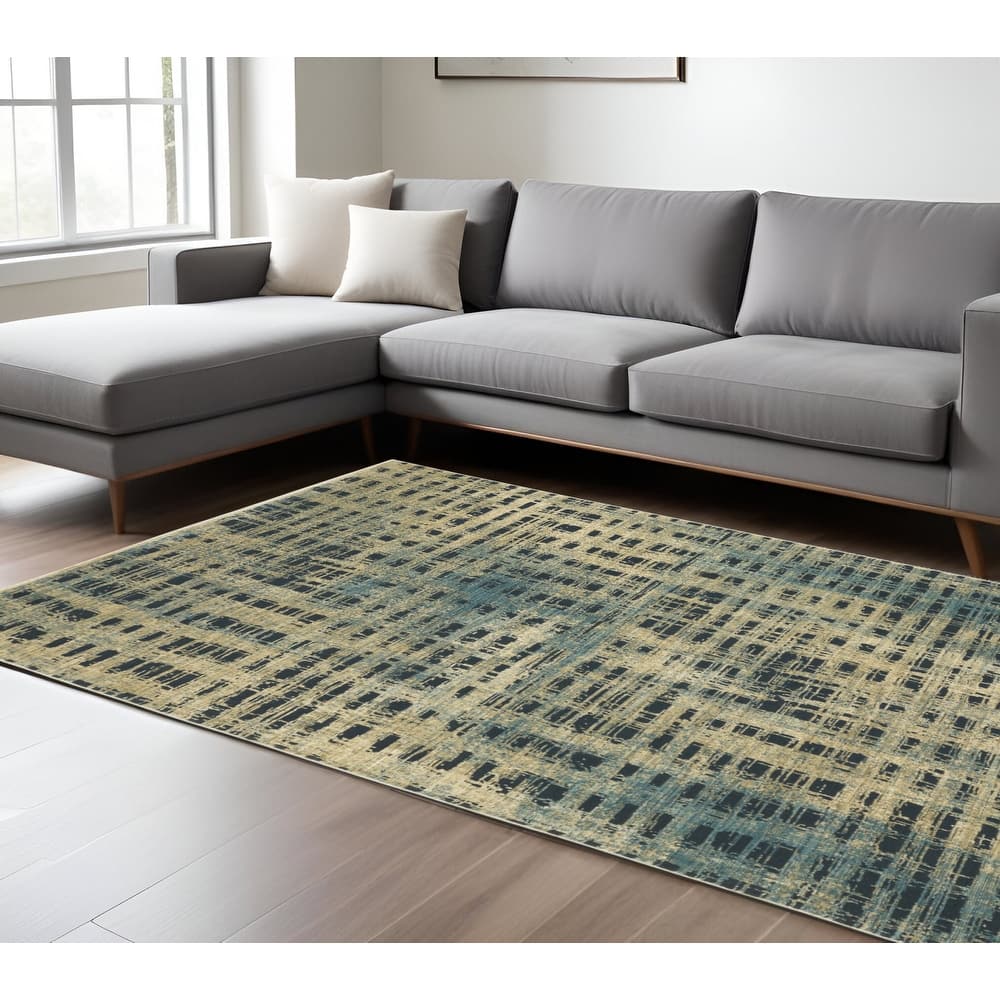 HomeRootsGeometric Modern Rectangle Area Rug